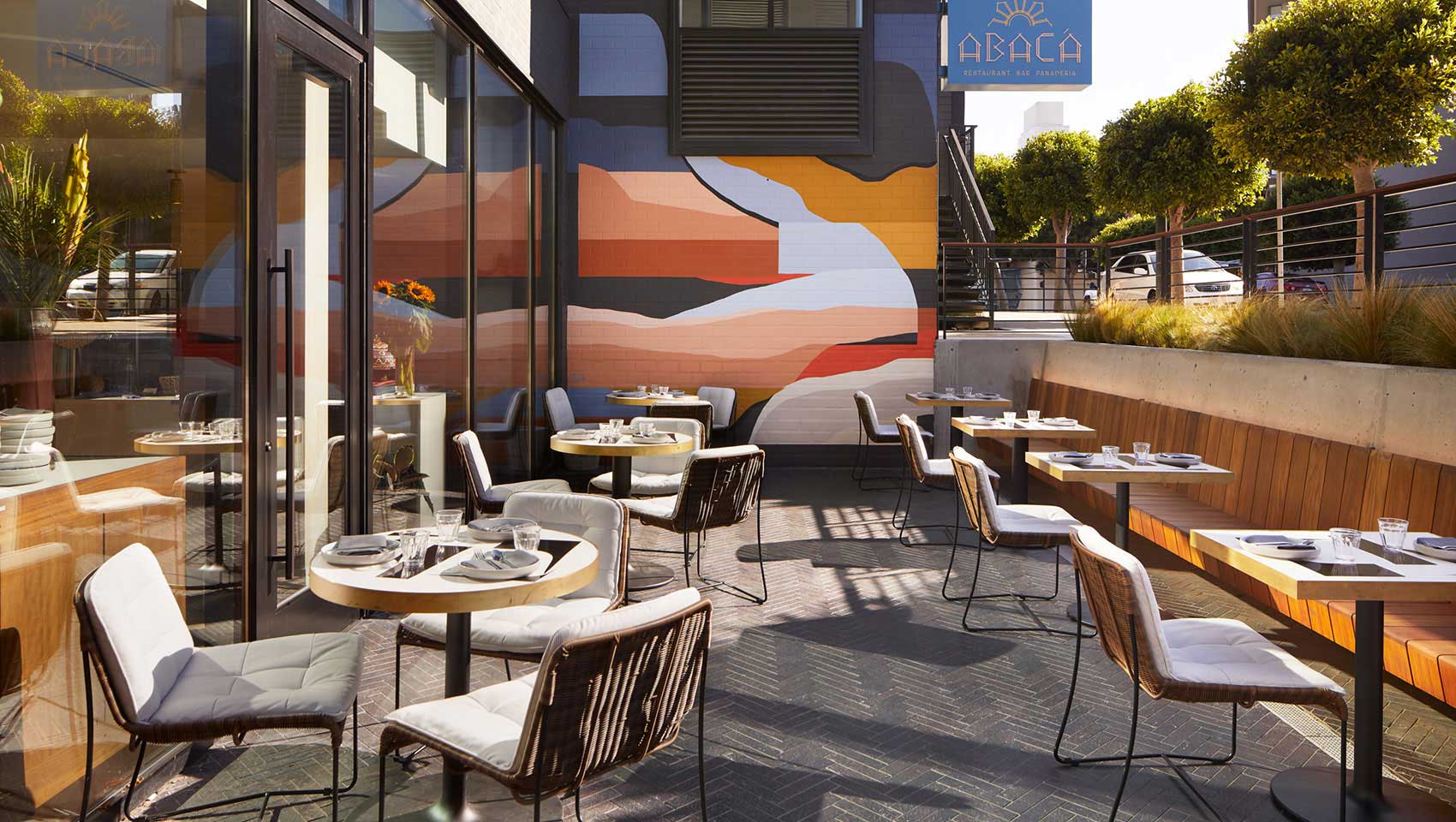 Abaca outdoor seating at Kimpton Alton Hotel
