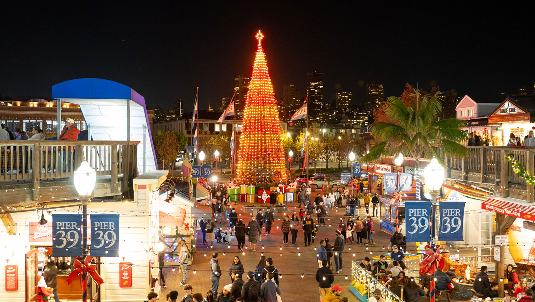 Pier 39 at the Holidays