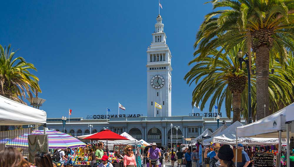 Ferry Building, Farmers market, The Embarcadero, San Francisco